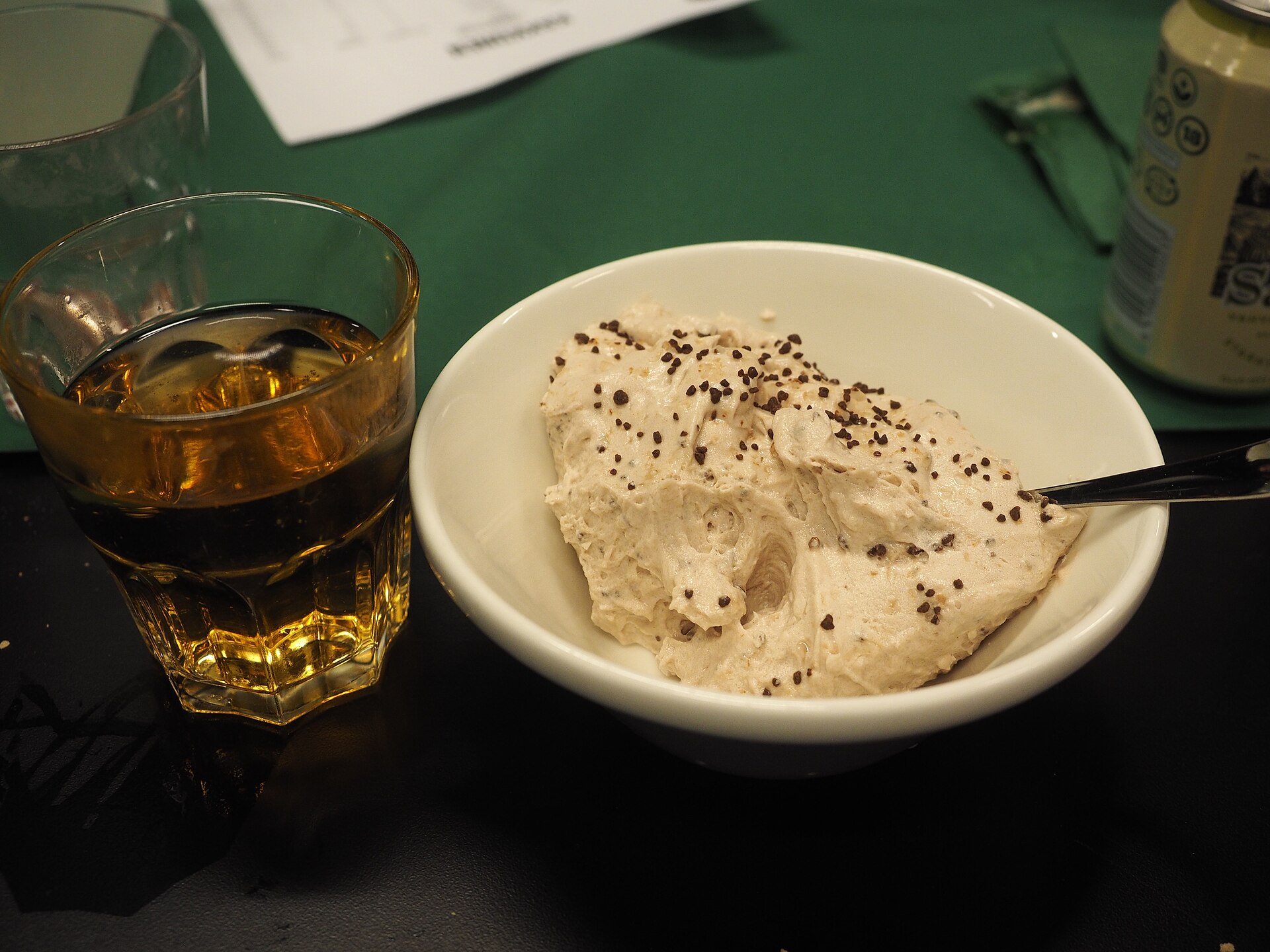chocolate mousse glass